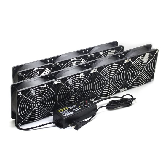 万纹12CM超大风量高转速风扇机柜功放显卡架服务器水冷排净化器散热