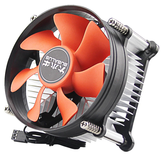 大水牛 BUBALUSL5 CPU散热器（支持INTEL115X/台式电脑风冷散热器/9CM风扇/附带硅脂） L5红色(9cm风扇/Intel/锁具)