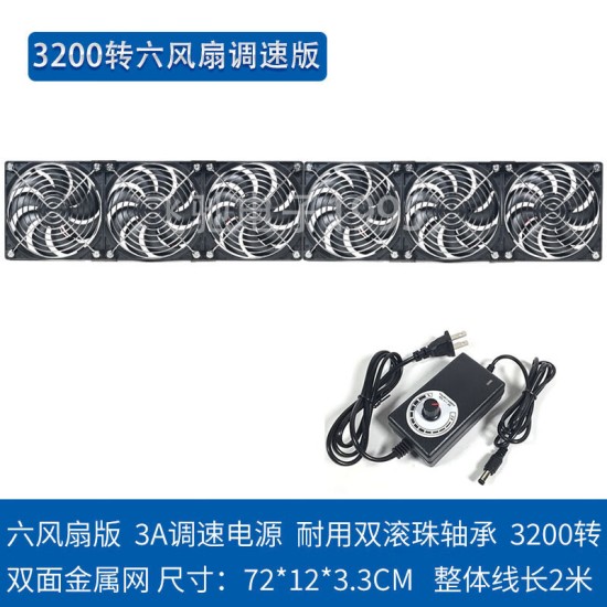 安霞12cm大风量高转速暴力风扇220V笔记本机柜暖气片散热服务器水冷排