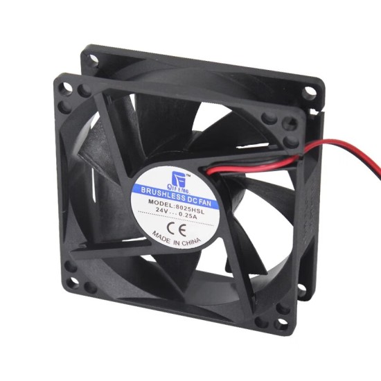 华顾24V散热风扇8CM9厘米12CM电脑机箱变频器机柜风扇服务器机箱散热风扇