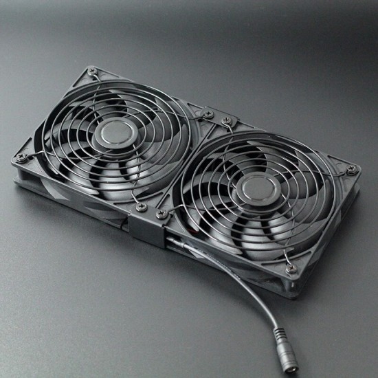 晶颜 12CM高转速暴力风扇大风量 涡轮增压风扇220V电脑机柜显卡架风扇 服务器水冷排散热风扇排