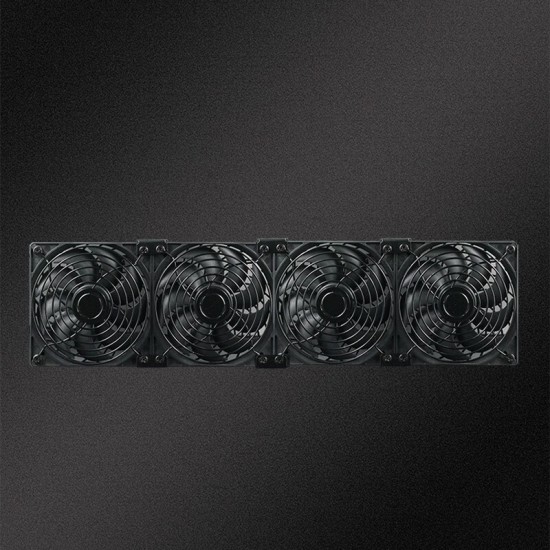 晶颜 12CM高转速暴力风扇大风量 涡轮增压风扇220V电脑机柜显卡架风扇 服务器水冷排散热风扇排