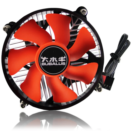 大水牛 BUBALUSL5 CPU散热器（支持INTEL115X/台式电脑风冷散热器/9CM风扇/附带硅脂） L5红色(9cm风扇/Intel/锁具)