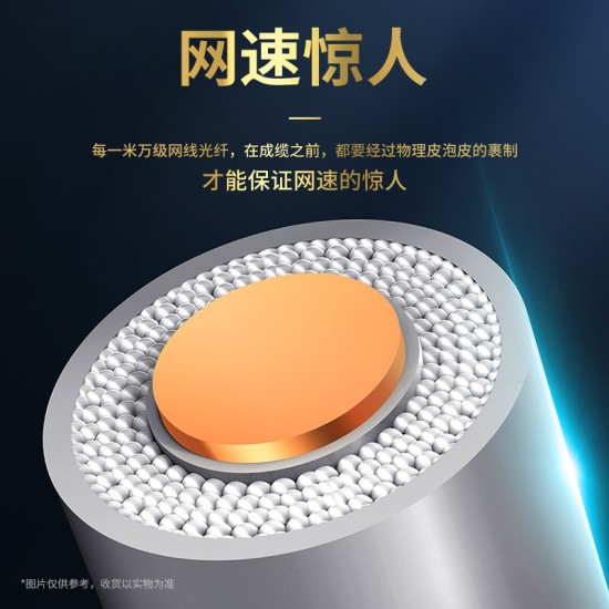 万级（WANJEED）高速度超六类网线 双屏蔽万兆10G超6类双绞线无氧铜纯铜线芯工程家装整箱网络线1-13123