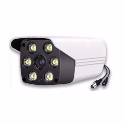 超清3000线模拟监控摄像头日夜全彩带灯监控器老式模拟摄像机室外