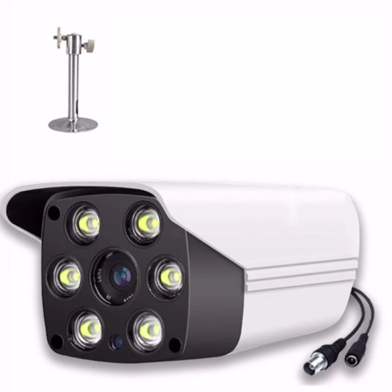 超清3000线模拟监控摄像头日夜全彩带灯监控器老式模拟摄像机室外