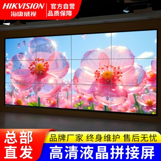 海康威视（HIKVISION）55英寸液晶拼接屏LED高清大屏幕安防监控显示会议室直播电子屏 定制