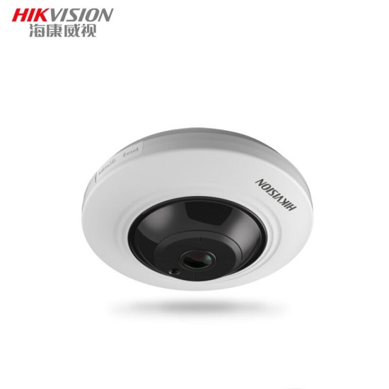 海康威视全景鱼眼摄像头360度全景POE摄像头高清夜视 手机远程监控器