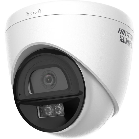 海康威视半球监控摄像头400万室内POE网线供电网络高清语音对讲红外全彩夜视商用400W安防摄影头K34H-LT 【400万极清】POE网线供电