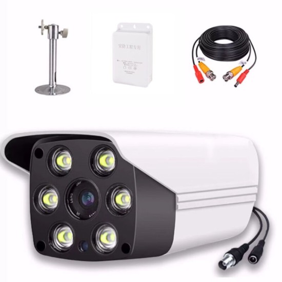 超清3000线模拟监控摄像头日夜全彩带灯监控器老式模拟摄像机室外