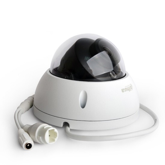 dahua大华监控摄像头 200万防暴半球网络高清监控器家用 室外防水红外夜视POE供电