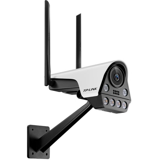 普联（TP-LINK） 家用线监控室外室内摄像头防水 手机WiFi远程语音通话支架一体式枪机监控器 300万高清【全彩/红外双光源】