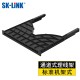 SK-LINK 六类网络配线架24口 CAT6类19英寸机架式1U非屏蔽机柜工程级镀金理线架网线理线槽 SK-P6-24