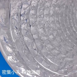 管道风机消音管新风系统配件家用换气扇隔音降噪器口径PVC4/6/8寸