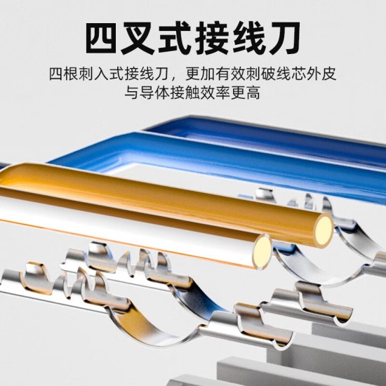 裕合联 免压水晶头五/六/七类5/6类7类RJ45千兆屏蔽免工具免打网线接头