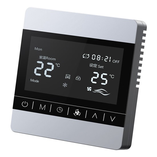 SANCORY中央空调水机风机盘管二管制四管制智能温控器86盒控制开关面板