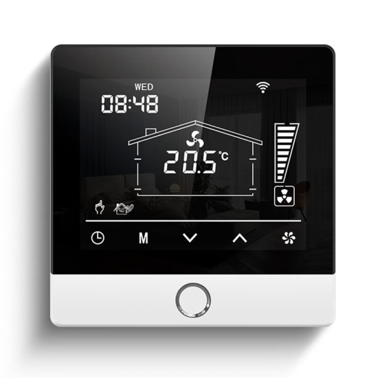 即睿（JIRUI） 新风控制器液晶新风机三速开关面板WIFI远程控制485二氧化碳检测