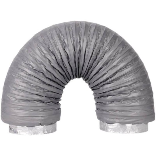 管道风机消音管新风系统配件家用换气扇隔音降噪器口径PVC4/6/8寸